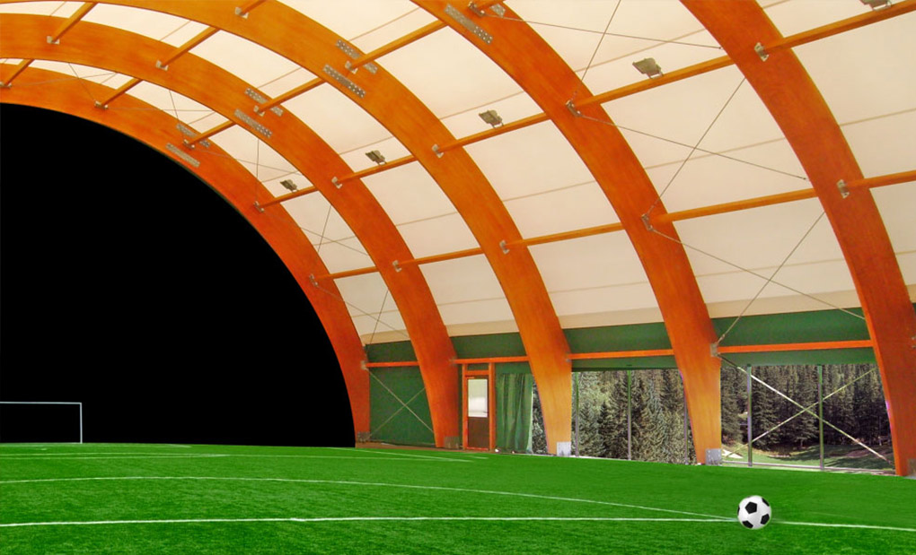 structuri lemn lamelar sport covers